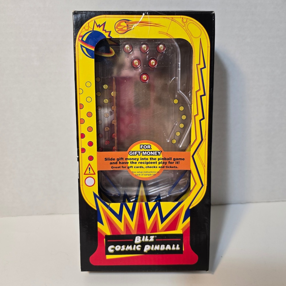 Bilz Cosmic‎ Pinball Gift Money Puzzle Box Handheld Game Money Holder 2007 NEW